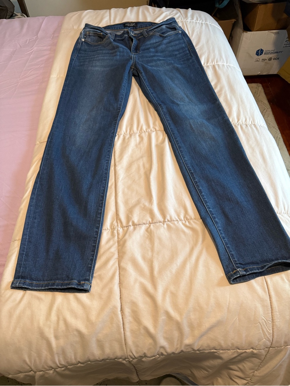 Judy Blue Dark Blue Straight Jeans